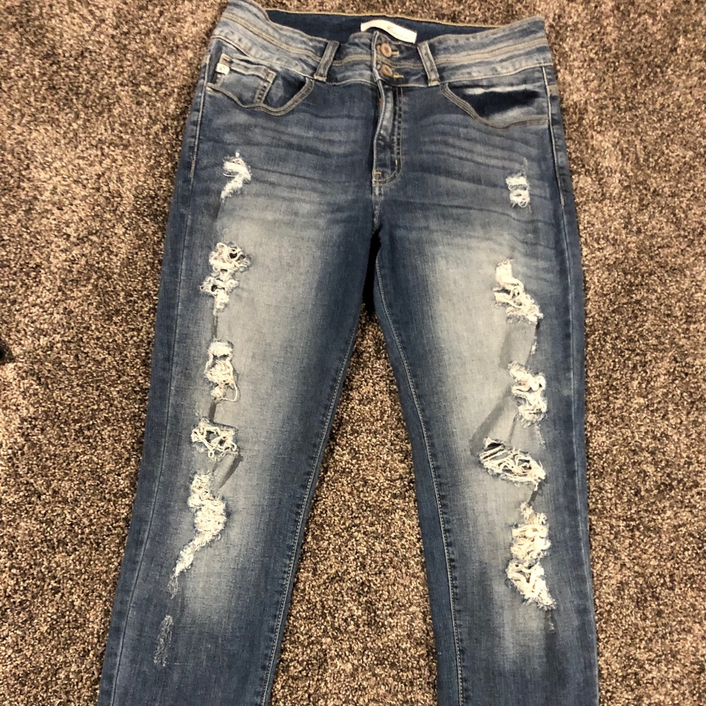 Women's Kancan distressed jeans